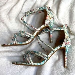 Amelia Grace Multi Colored Snakeskin Heels